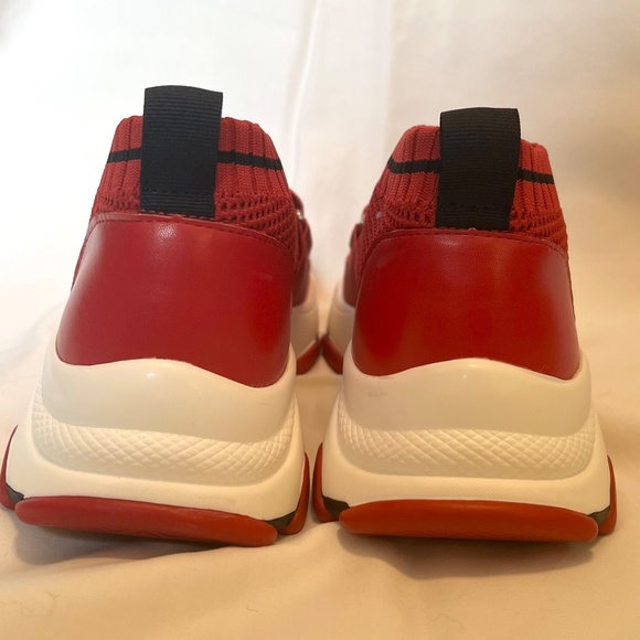 Steve Madden Red Medina Velcro Sneakers - Picture 2 of 9